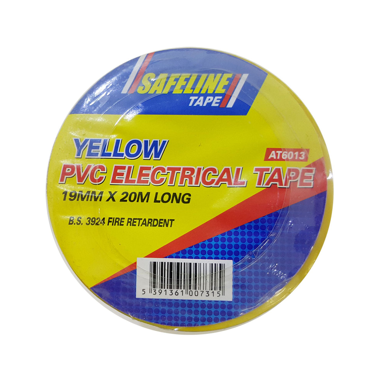 SAFELINE 19MM X 20M PVC ELECTRICAL TAPE YELLOW