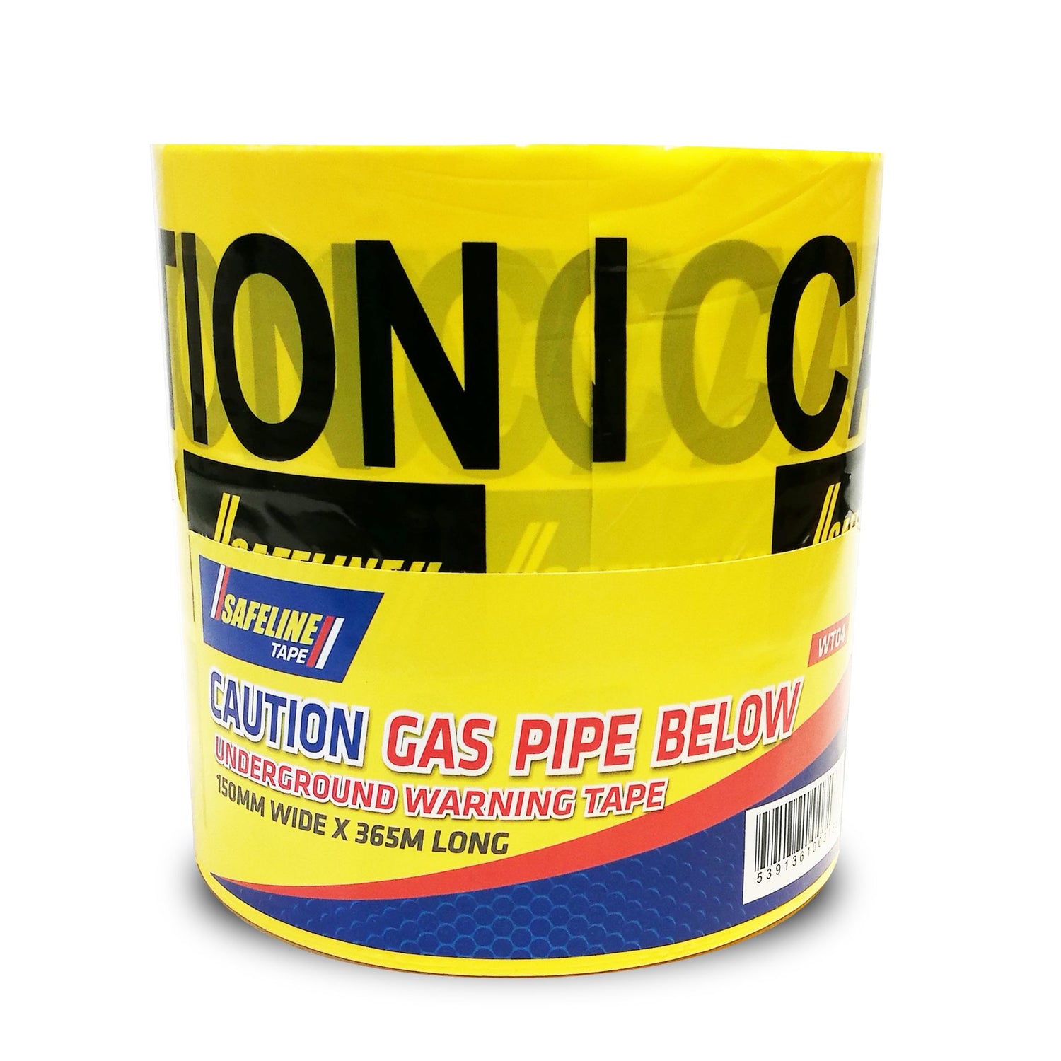 SAFELINE GAS PIPES BELOW TAPE 150MM X 365M