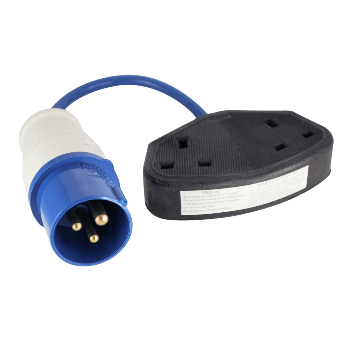 SAFELINE PONY LEAD 16 AMP PLUG 13 AMP DOUBLE SOCKET