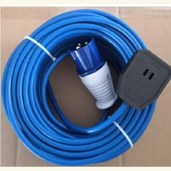 SAFELINE 25 M PONY LEAD 13 AMP SOCKET/ 16 AMP PLUG
