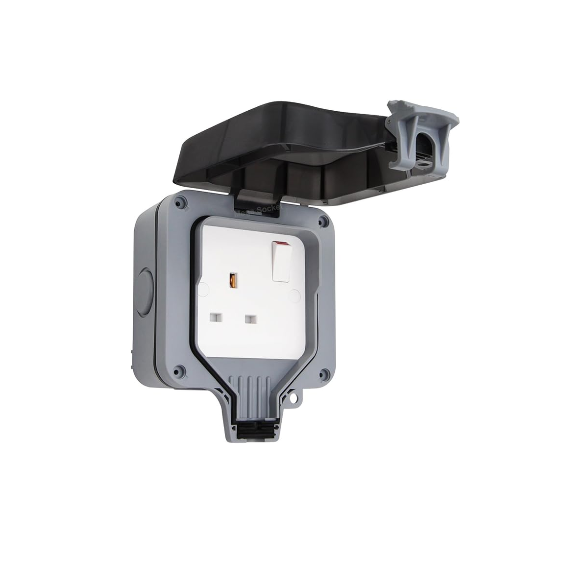 OUTDOOR SINGLE SOCKET WITH SWITCH 13AMP