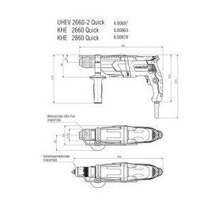 METABO SDS+ 110V HAMMER DRILL