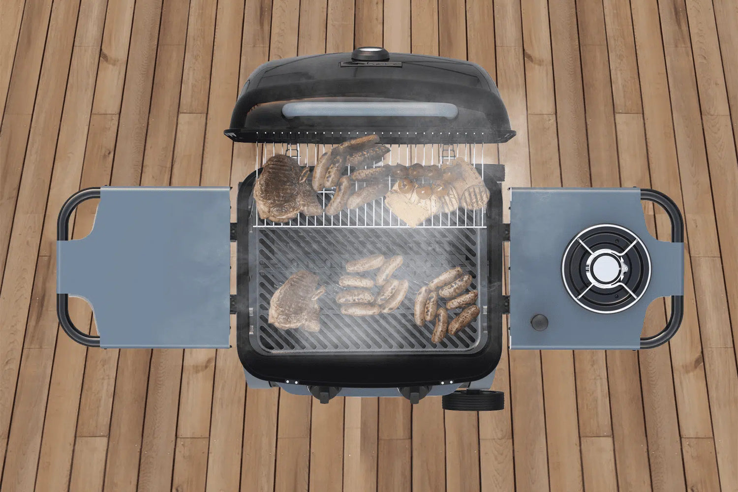 SAHARA X150 2 BURNER BBQ BLACK