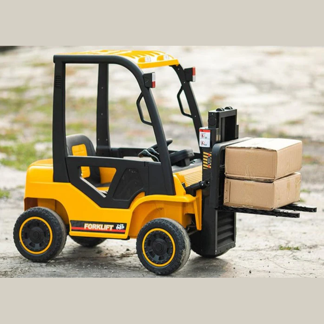 KIDS 12V ELECTRIC FORKLIFT RIDE-ON YELLOW - Watson Hire