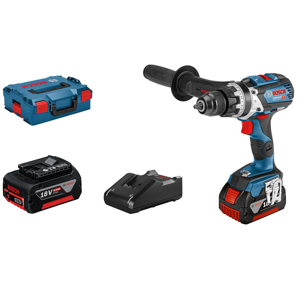 BOSCH GSB18V 110 COMBI DRILL CW 2 X 5AH BATTERY