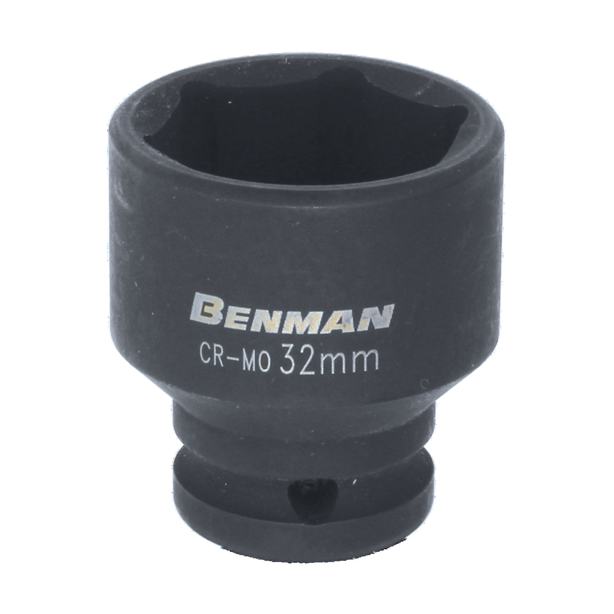 BENMAN IMPACT SOCKET, BLACK, 1/2", 38MML, 18MM