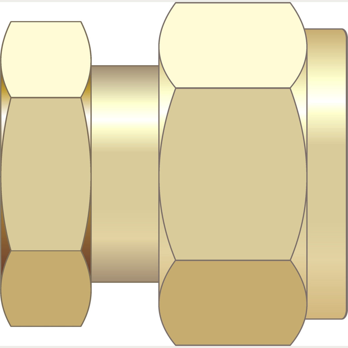 Easy Plumb 1/2" Brass Compression Stop End