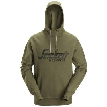 SNICKERS LOGO HOODIE - KHAKI GREEN