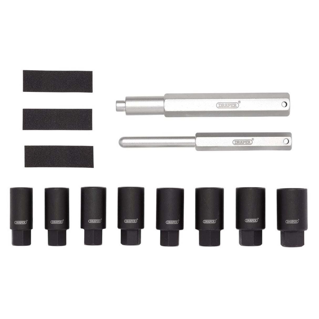 DRAPER LOCKING WHEEL NUT REMOVAL SET (10 PIECE)