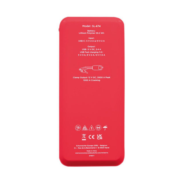 12V LITHIUM JUMP STARTER AND POWER PACK 2000A