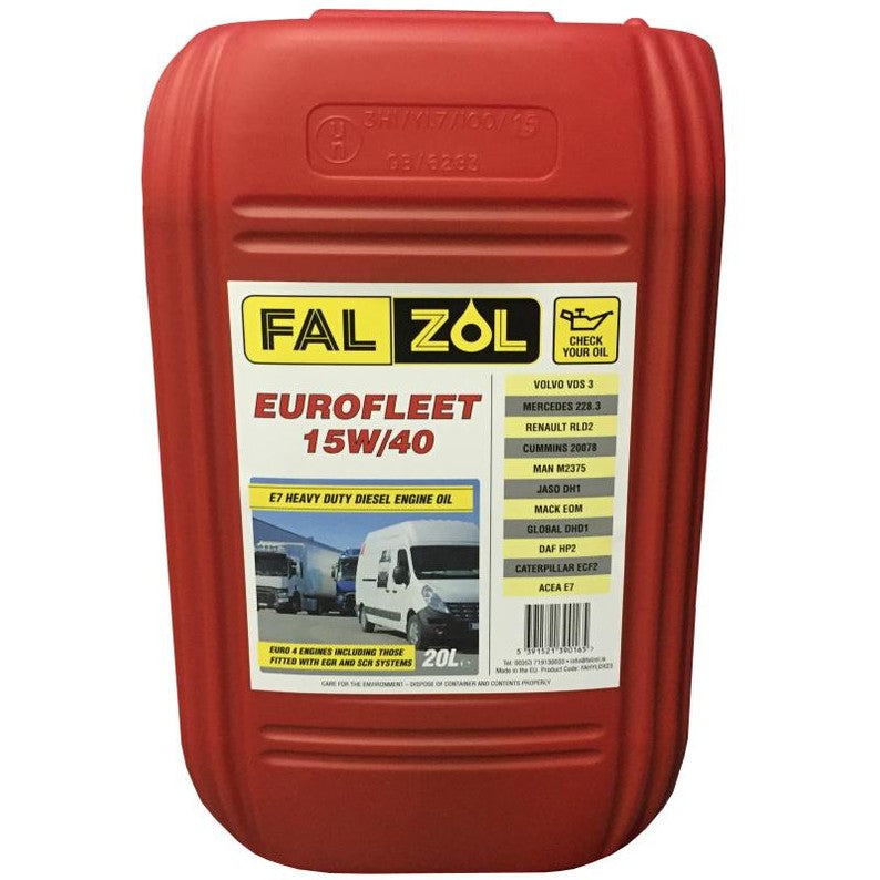 FALZOL EUROFLEET SUPREME 15W40 20L - Watson Hire