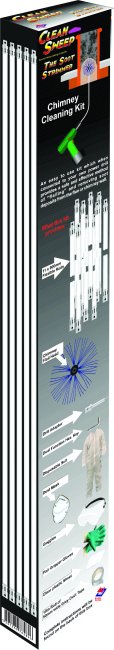 CLEAN SWEEP ROTARY CHIMNEY CLEANING KIT 10MT - SOOT STRIMMER