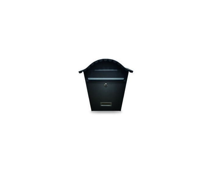 MANOR GRAIN BLACK TRADITIONAL STEEL POSTBOX