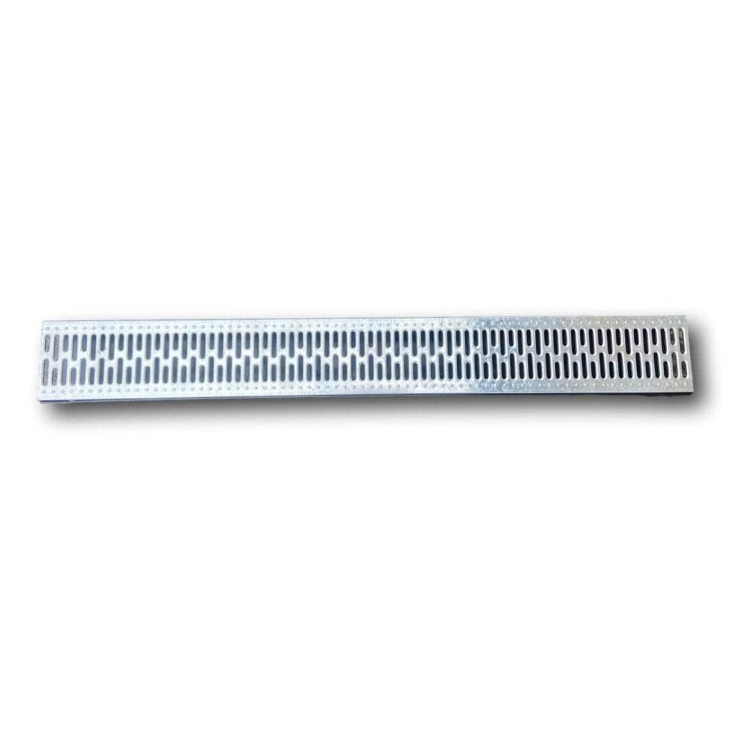 JGK PVC RESTRICTED DRAIN CHANNEL & GALV GRATING 1M A15 - Watson Hire