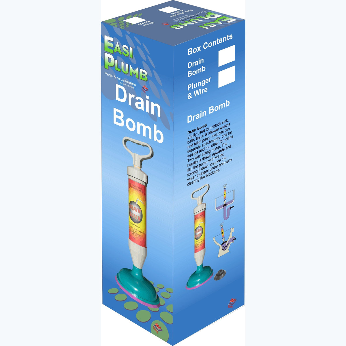 Easy Plumb Suction Pump for Sink and Bath - Drain Bomb