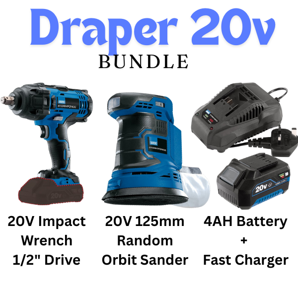 DRAPER STORMFORCE 20V POWER TOOL BUNDLE