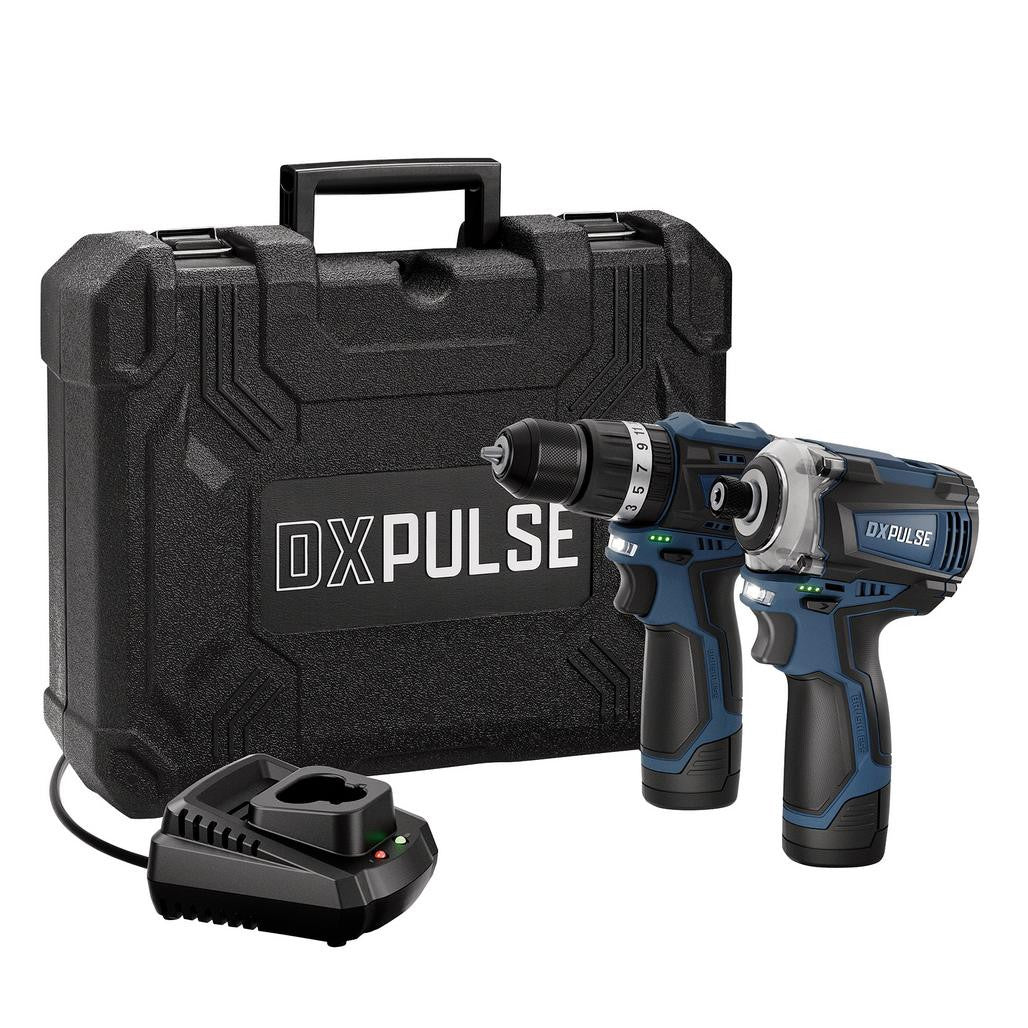 DRAPER DX 12V COMBI DRILL AND IMPACT DRIVER 2X2AH