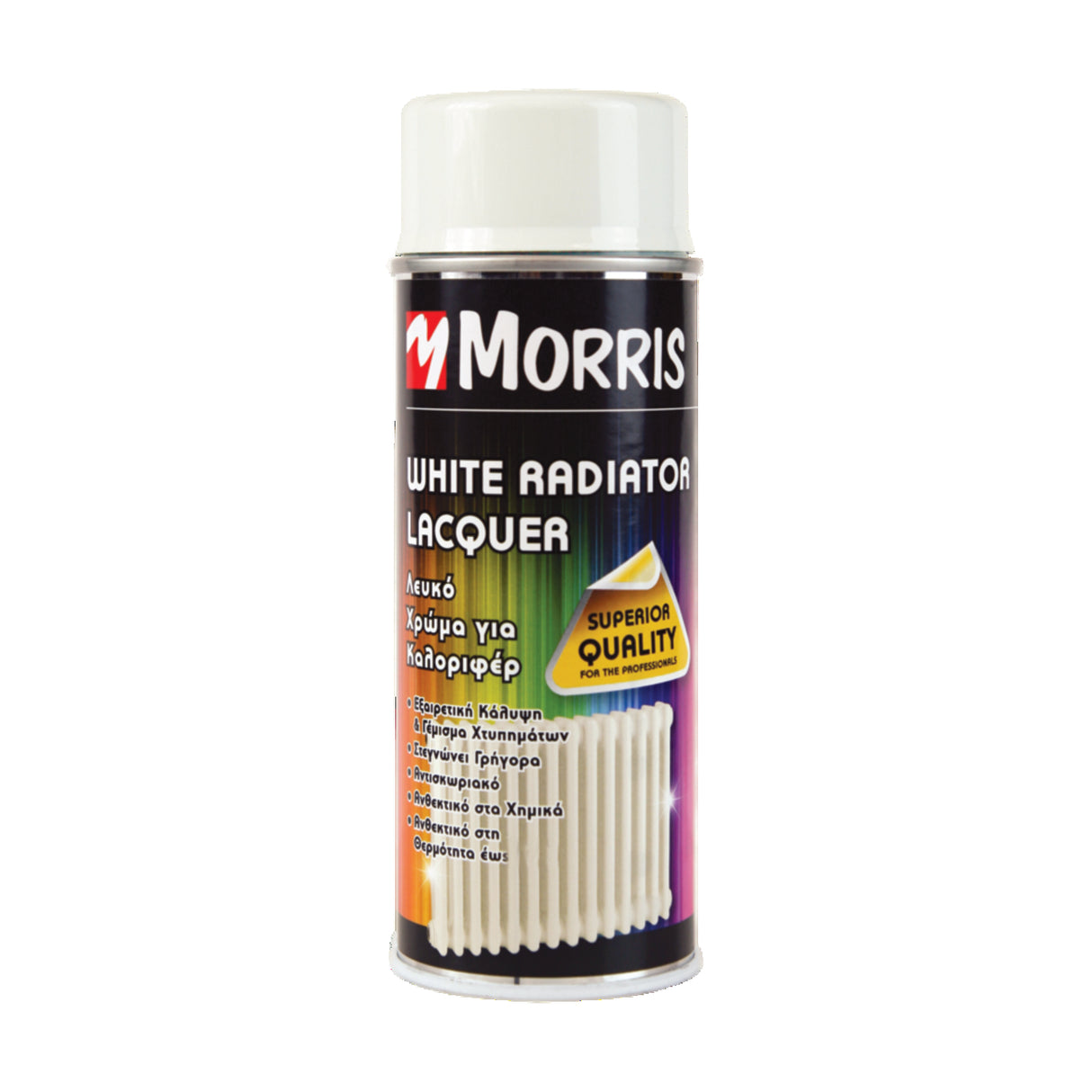 COLOR SPRAY, RADIATOR LACQUER WHITE, MORRIS 400ML