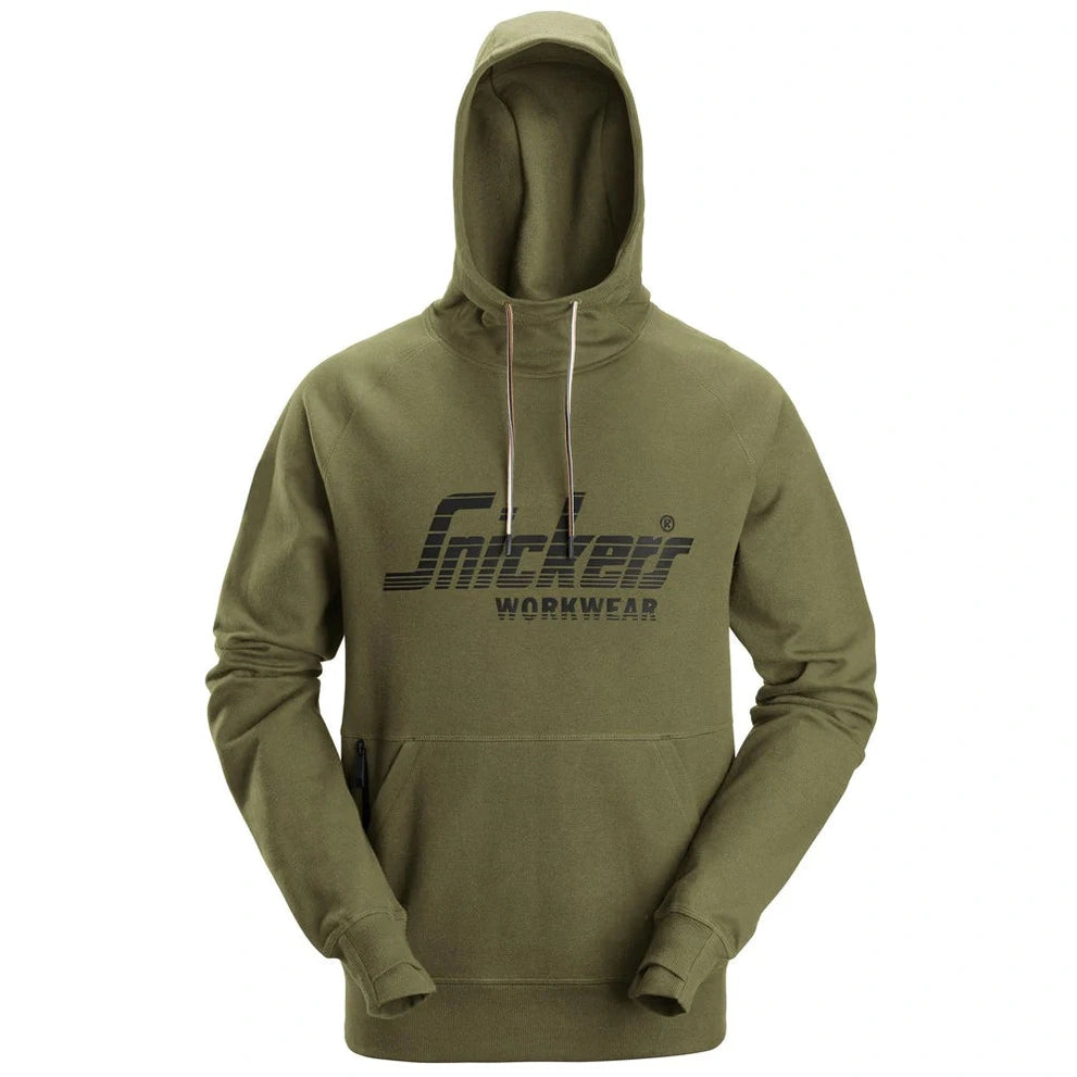 SNICKERS LOGO HOODIE - KHAKI GREEN