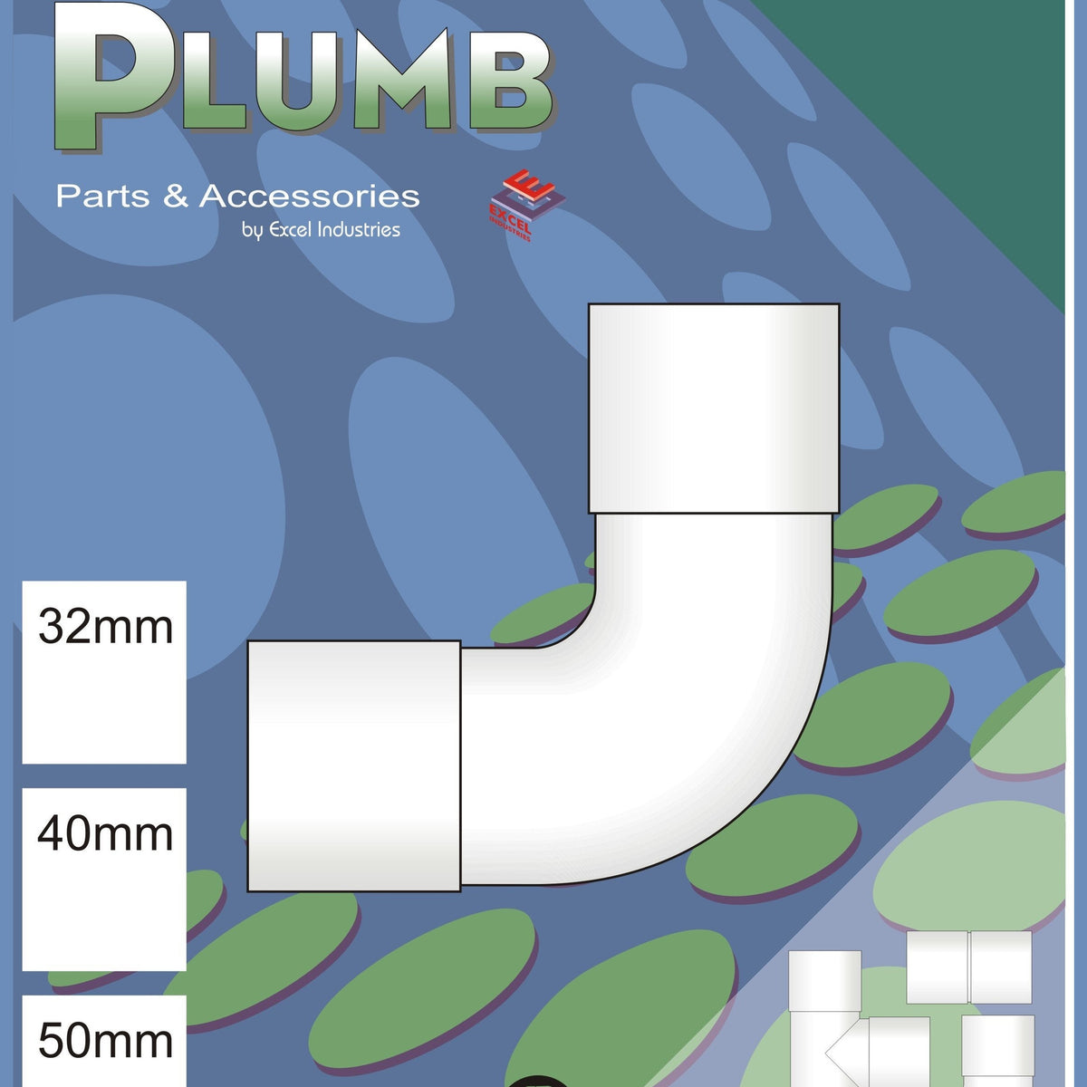 Easy Plumb 40mm White Waste Swept Elbow