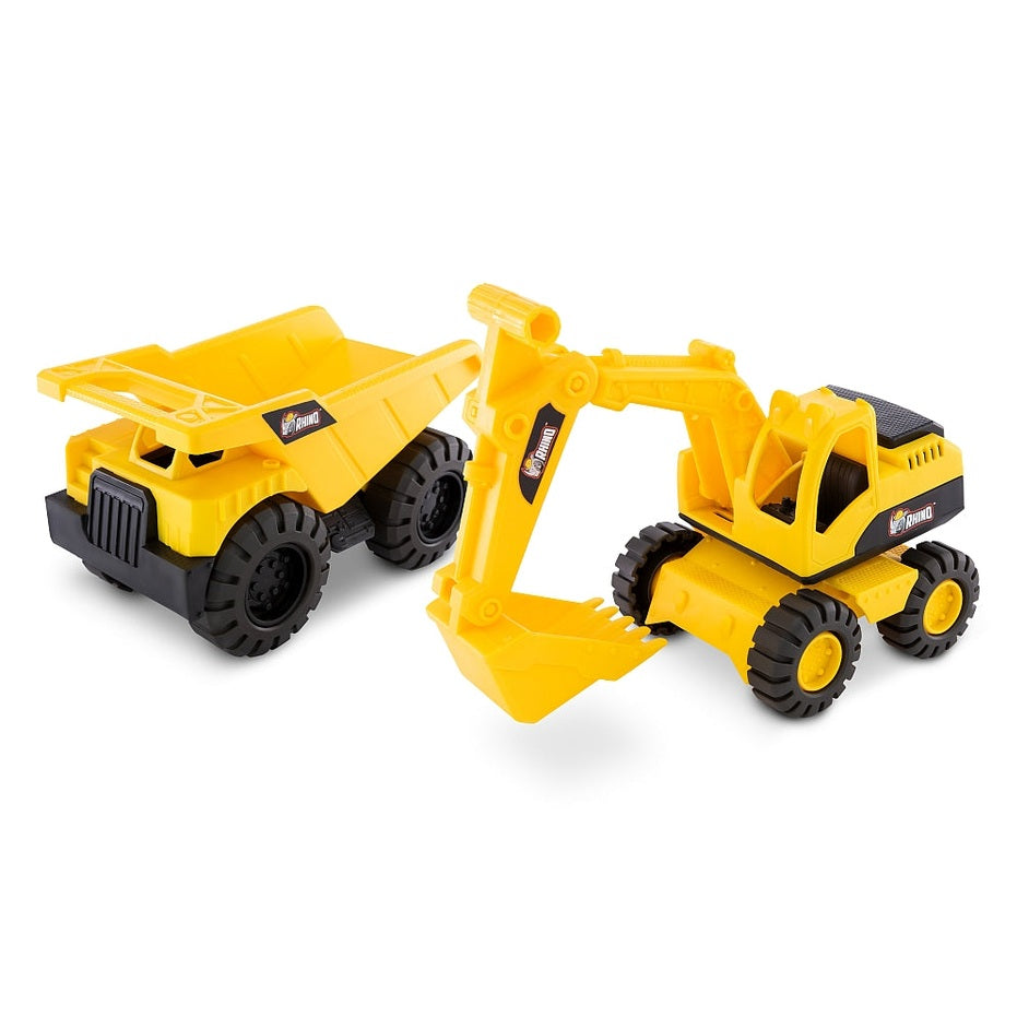 CHILDS TOY DUMPER TRUCK & DIGGER