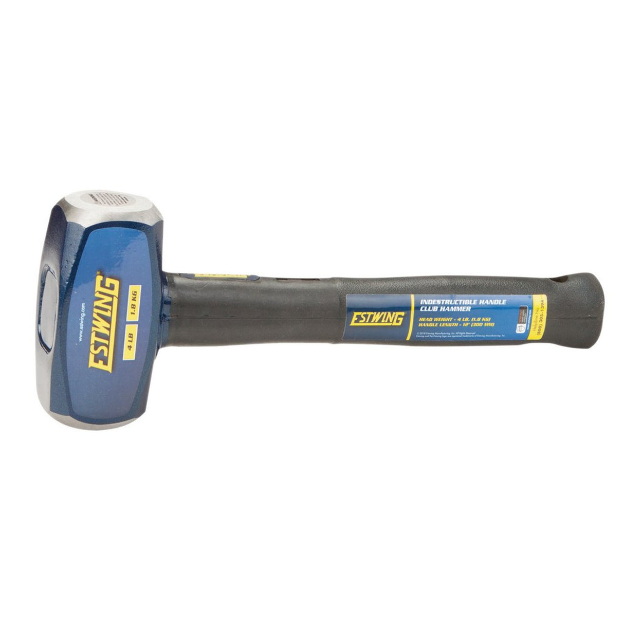DRAPER INDESTRUCTABLE HANDLE CLUB HAMMER 1.8KG 12"