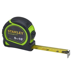 STANLEY 5M (16FT) HI-VIS TYLON TAPE