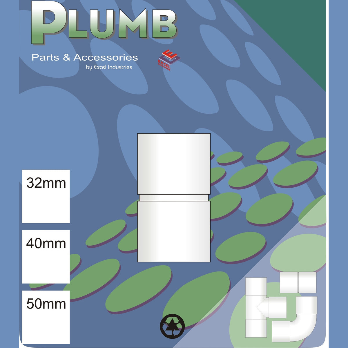 Easy Plumb 40mm White Waste Coupling