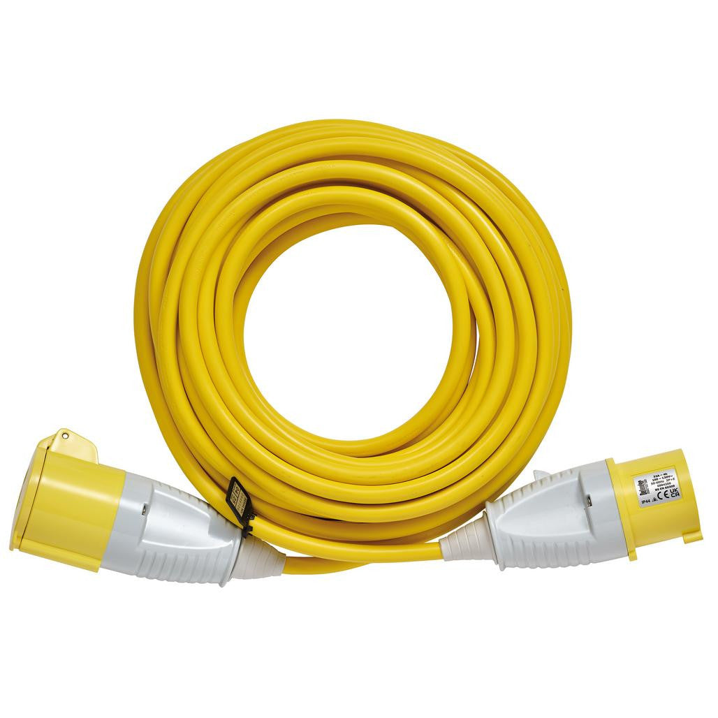 DEFENDER 110V EXTENSION LEAD, YELLOW, 4MM², 32A, 14M