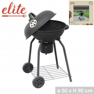 ELITE BARBECUE WITH LID AND ASH COLLECTOR 50X90CM