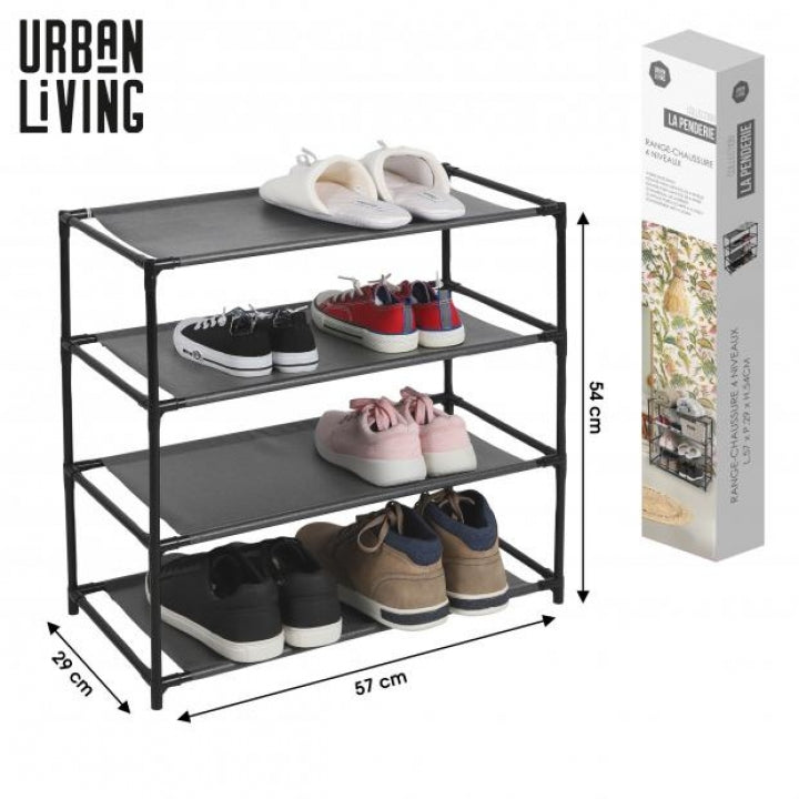 LA CENDERIE 4 TIER SHOE RACK 57X29X54CM