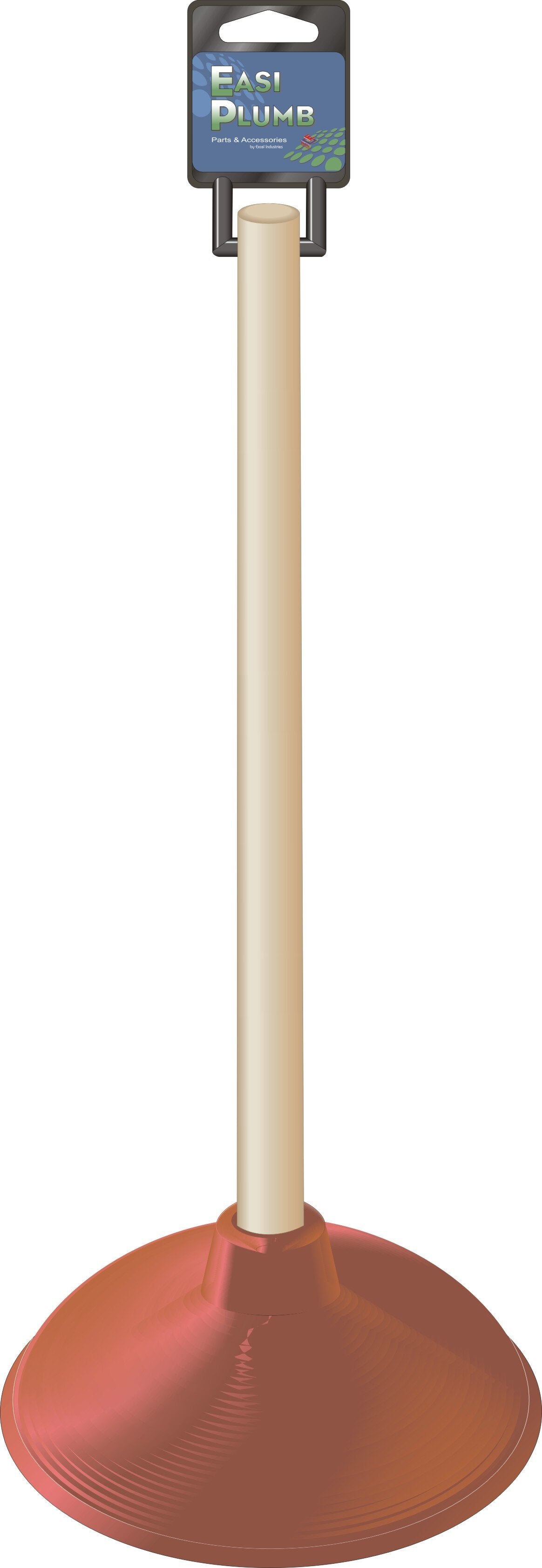 Easy Plumb 4" Sink Plunger 9" Handle