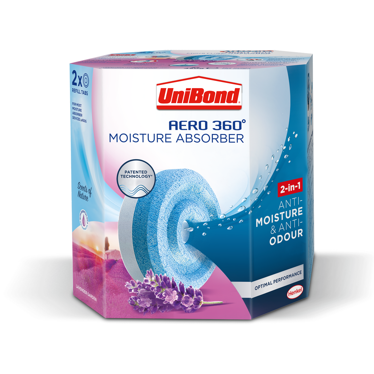 UNIBOND AERO 360 REFILL (2 X 450G) LAVENDER