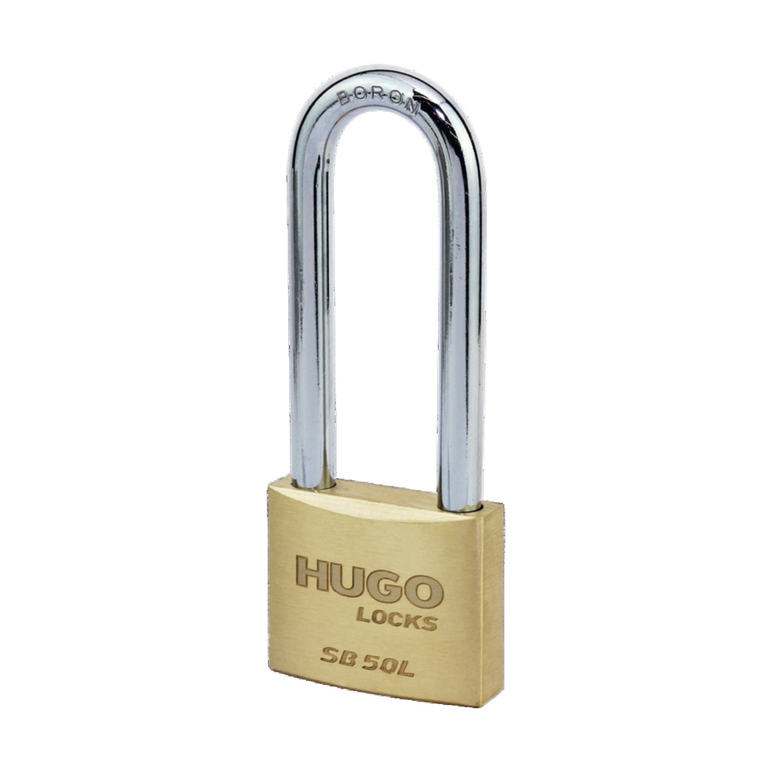 BRASS PADLOCK HUGO LONG NECK SB40L 2 KEYS