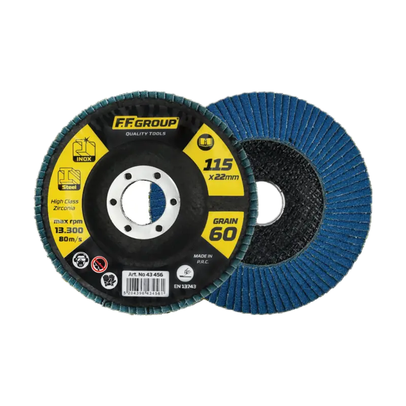 FF GROUP ABRASIVE FLAP DISC 115 X 120 GRAIN