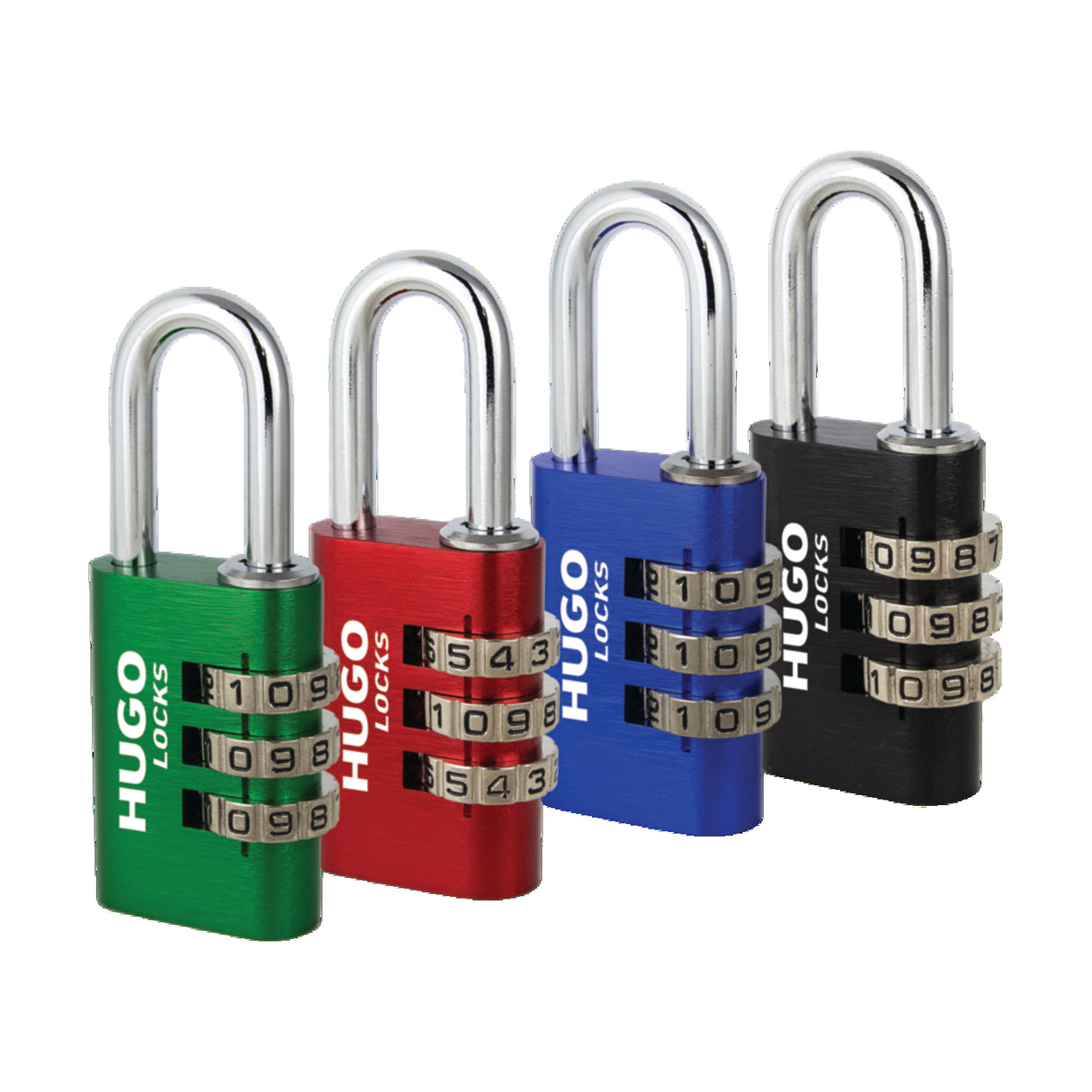 COMBINATION PADLOCK HUGO PA 30 ALUMIN GREEN