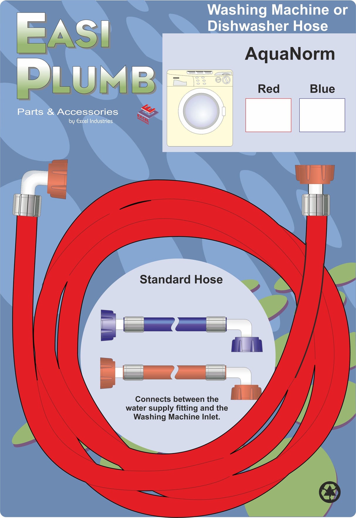 Easy Plumb 1.5m Long Red AquaNorm W/M Hose