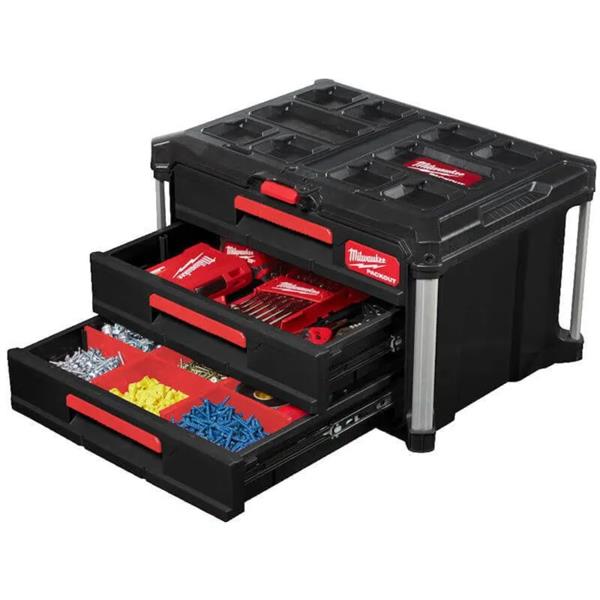 MILWAUKEE PACKOUT 3 DRAWER TOOL BOX