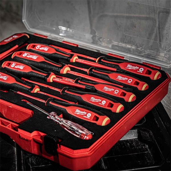 MILWAUKEE TRI-LOBE VDE SCREWDRIVER SET 12PC