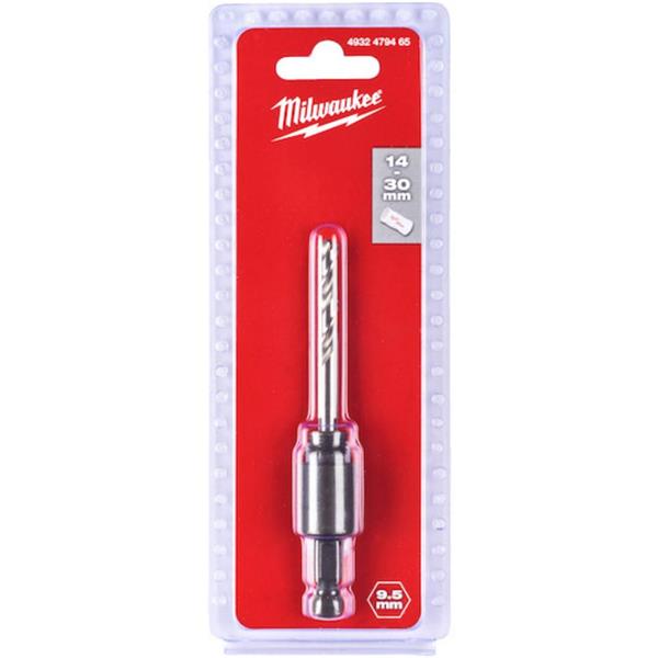 MILWAUKEE HOLESAW ARBOR HEX 9.5/14-30MM