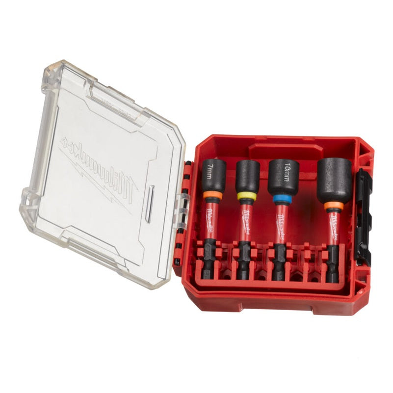 MILWAUKEE 4 PIECE MAG SHW IMPACT DUTY NUT DRIVER SET