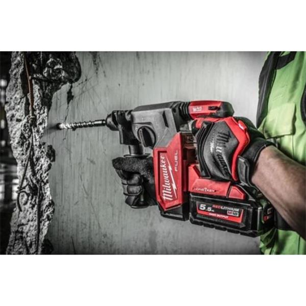 MILWAUKEE M18ONEFHX-552X FUEL ONE-KEY SDS+ HAMMER DRILL 2 X5.5AH BATTERY