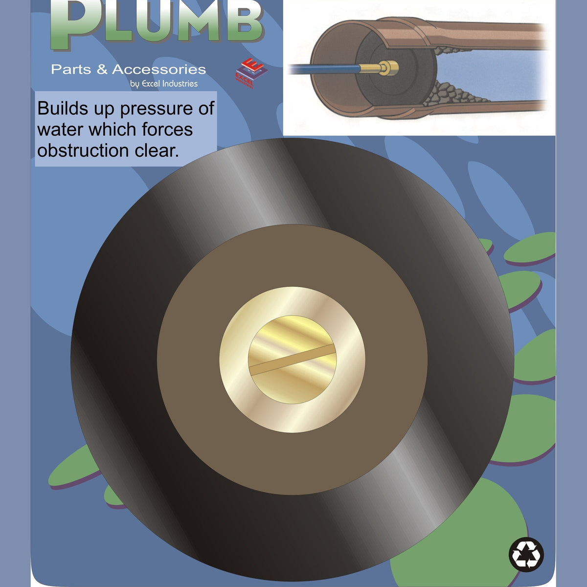 Easy Plumb 4" Sewer Rod Plunger