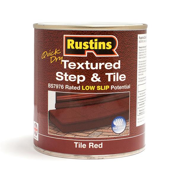 RUSTINS TEXTURED STEP & TILE RED 500ML