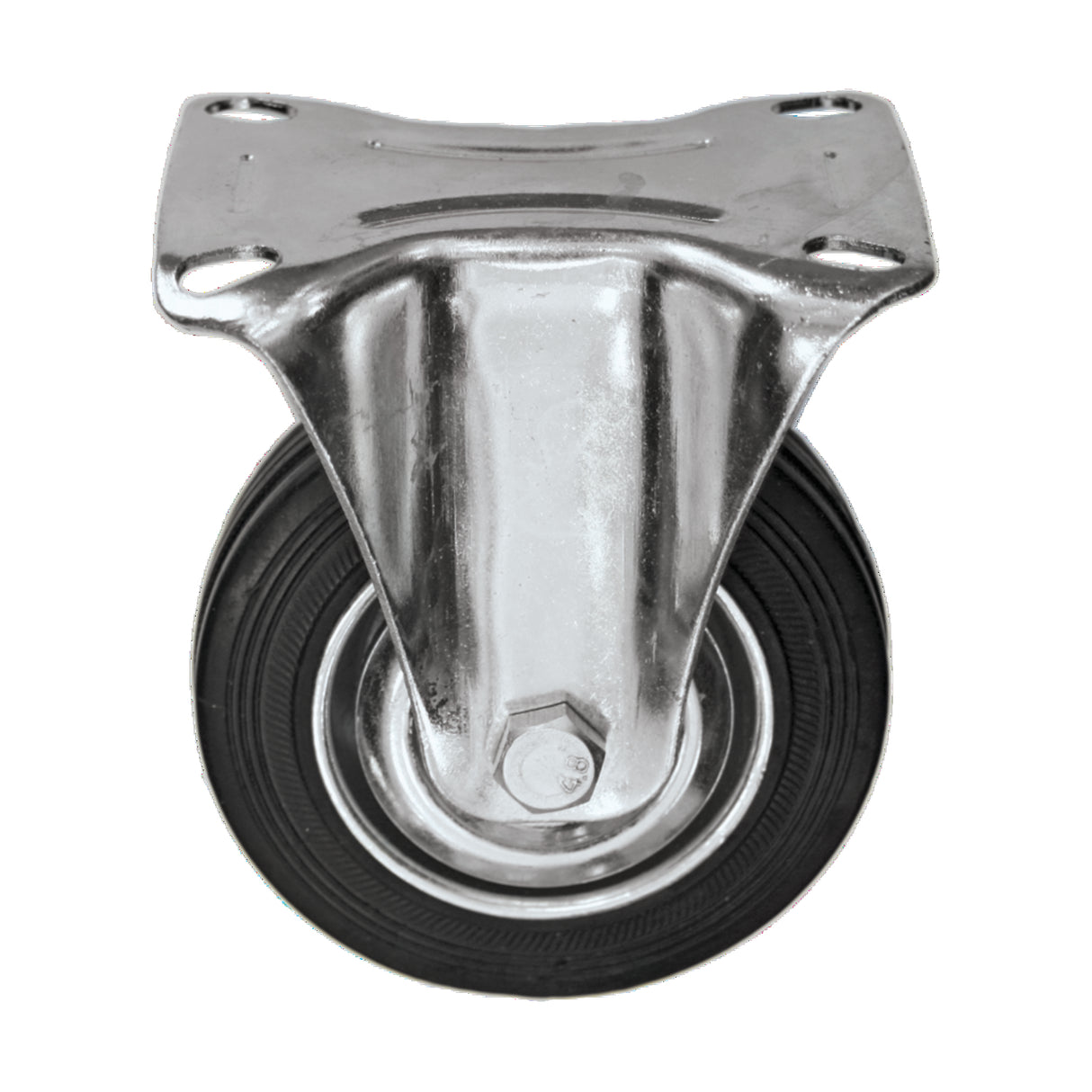 FF GROUP INDUSTRIAL BLACK CASTER FIXED 100MM