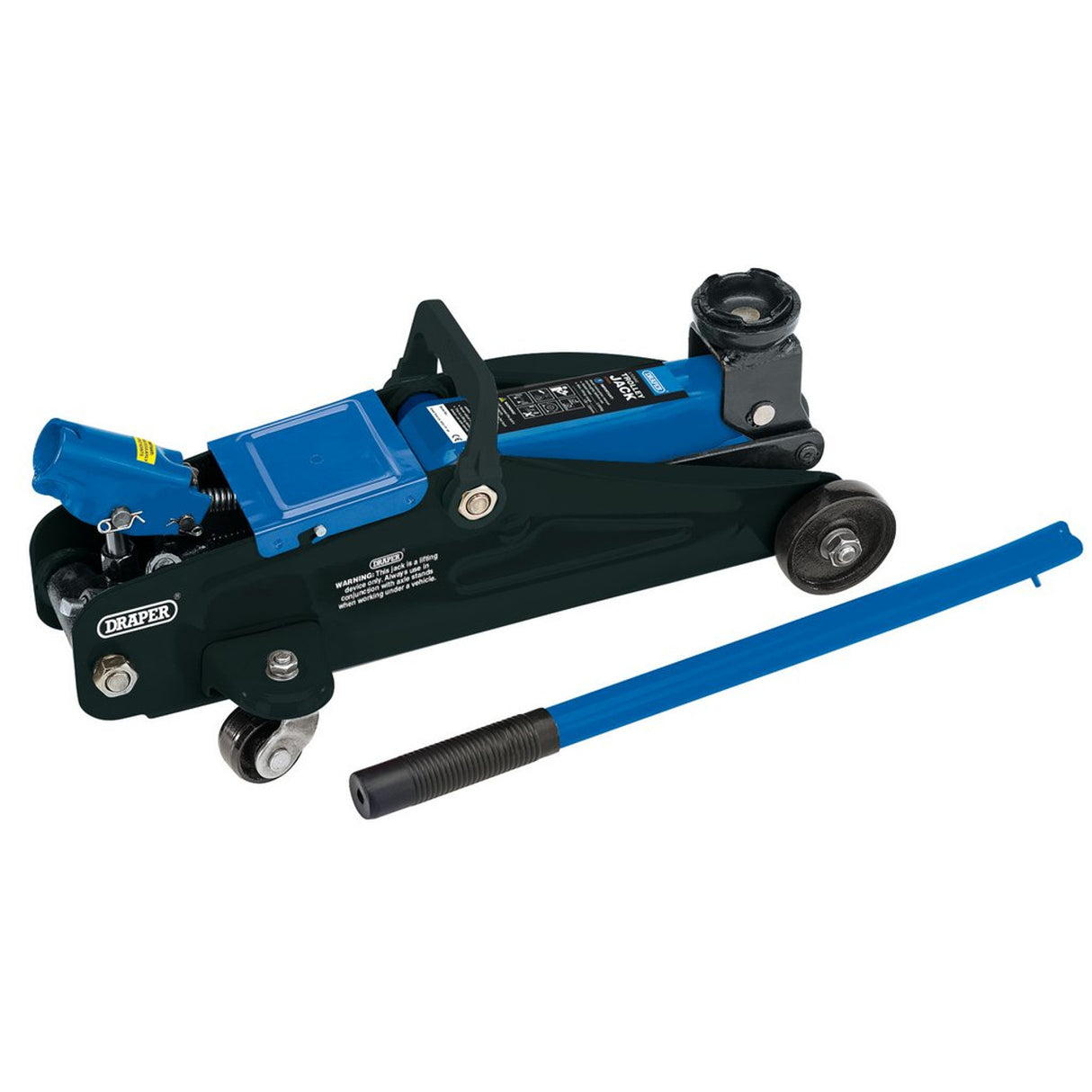DRAPER TROLLEY JACK WITH CARRY CASE, 2 TONNE