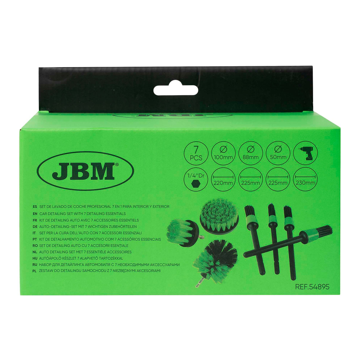 JBM CAR DETAILING SET WITH 7 DETAILING ESSENTIALS