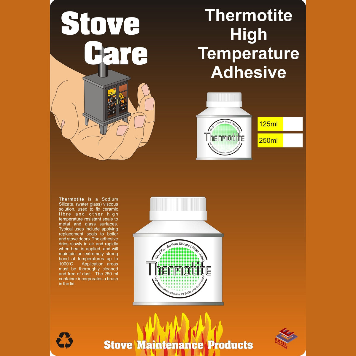Easy Plumb Stove Care 125ml Tin of Thermotite