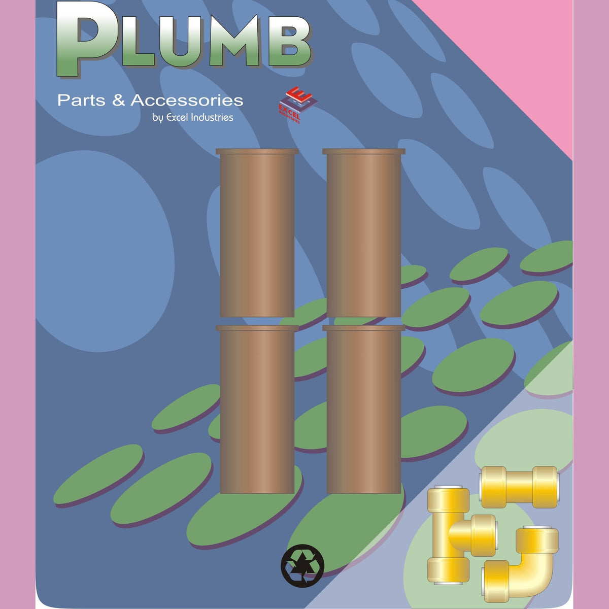 Easy Plumb 1/2" Plastic Inserts 4pk