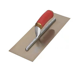 Marshalltown MPB13GSD Pre-Worn PermaShape® Finishing Gold S/S Trowel DuraSoft® 13 x 5in